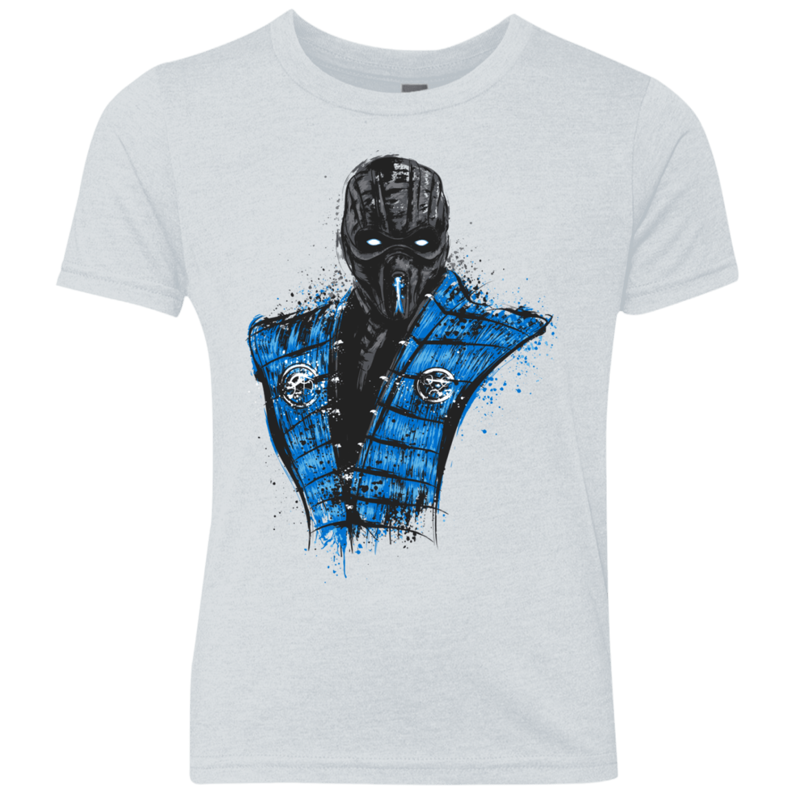 T-Shirts Heather White / YXS Mortal Ice Youth Triblend T-Shirt