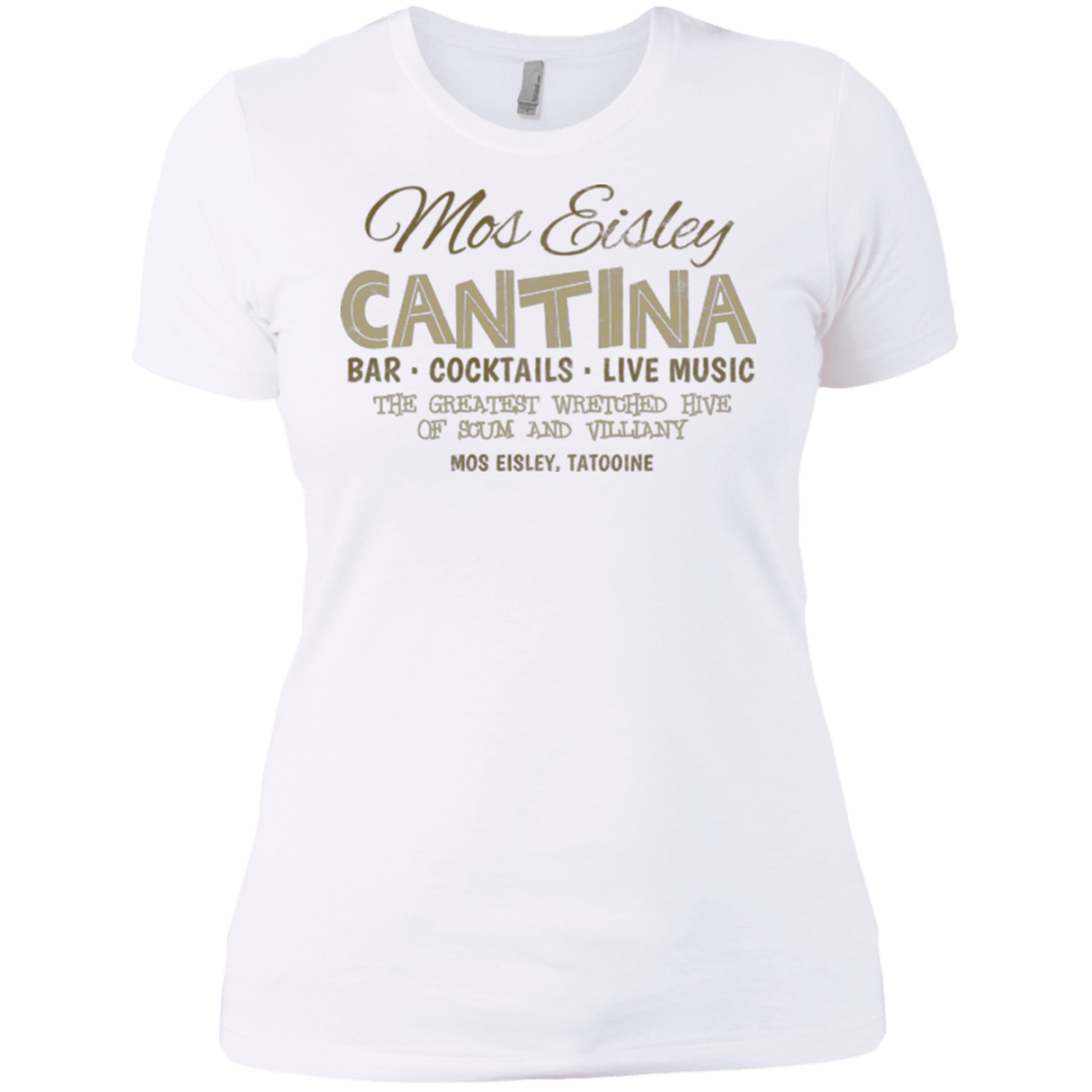 T-Shirts White / X-Small Mos Eisley Cantina Women's Premium T-Shirt
