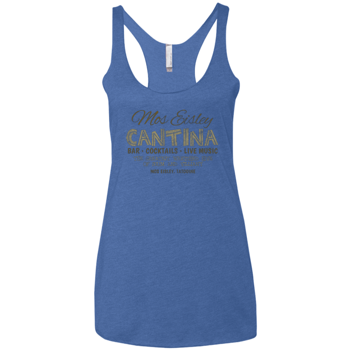 T-Shirts Vintage Royal / X-Small Mos Eisley Cantina Women's Triblend Racerback Tank