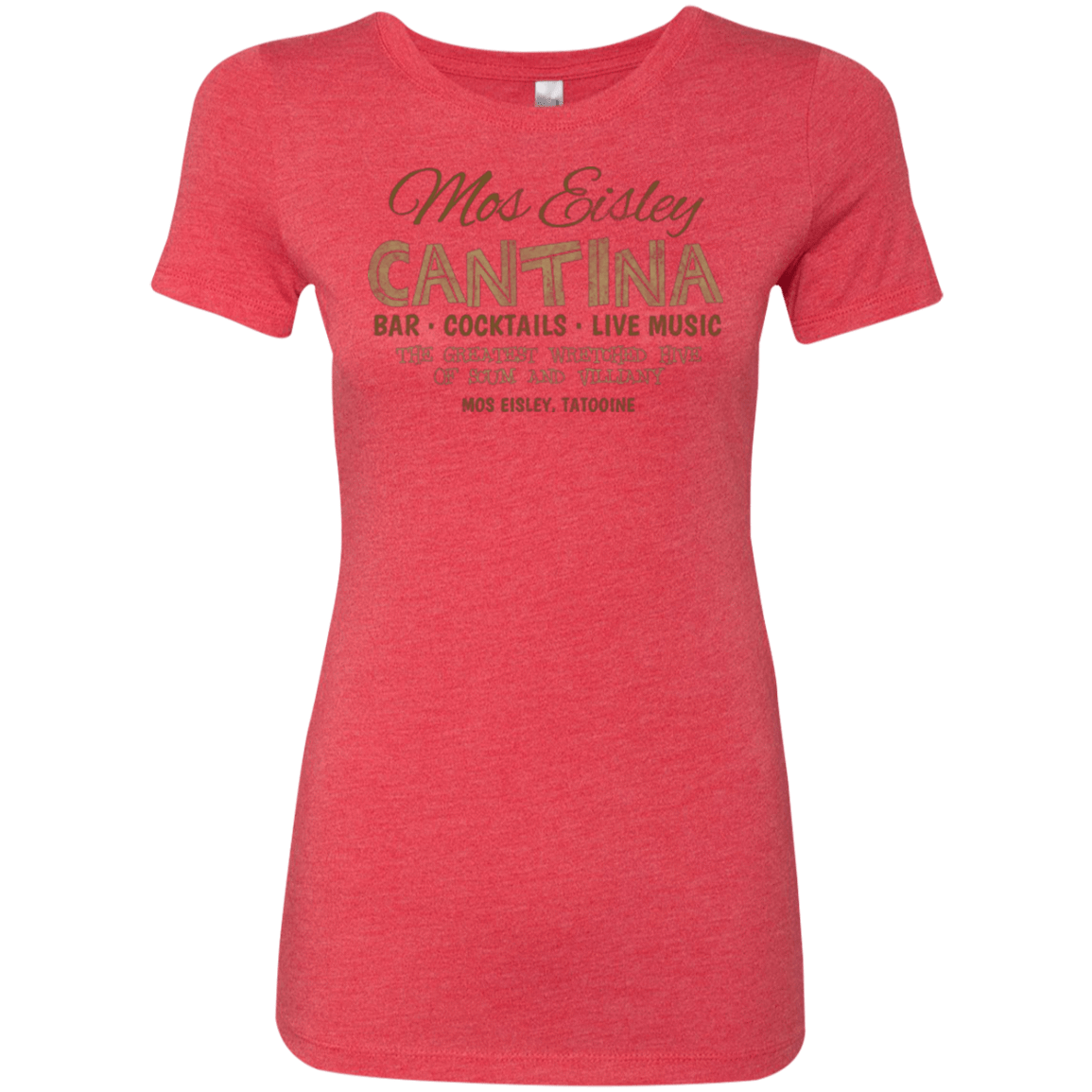 T-Shirts Vintage Red / Small Mos Eisley Cantina Women's Triblend T-Shirt
