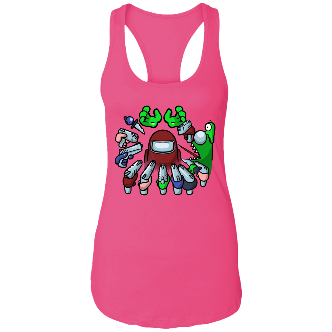 T-Shirts Raspberry / X-Small Most Kills Ladies Ideal Racerback Tank