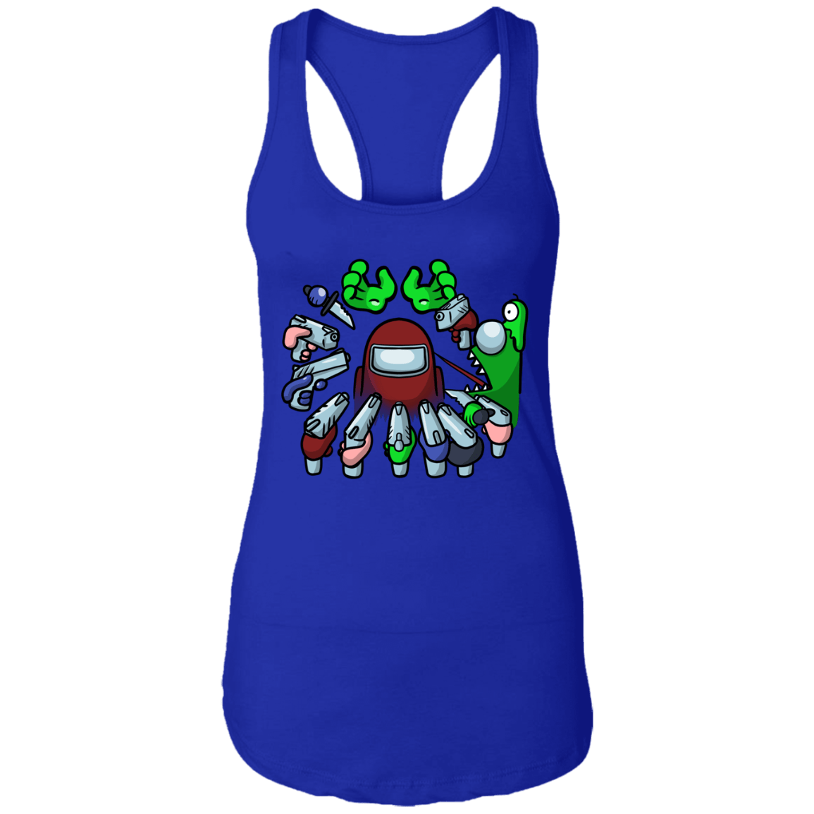 T-Shirts Royal / X-Small Most Kills Ladies Ideal Racerback Tank