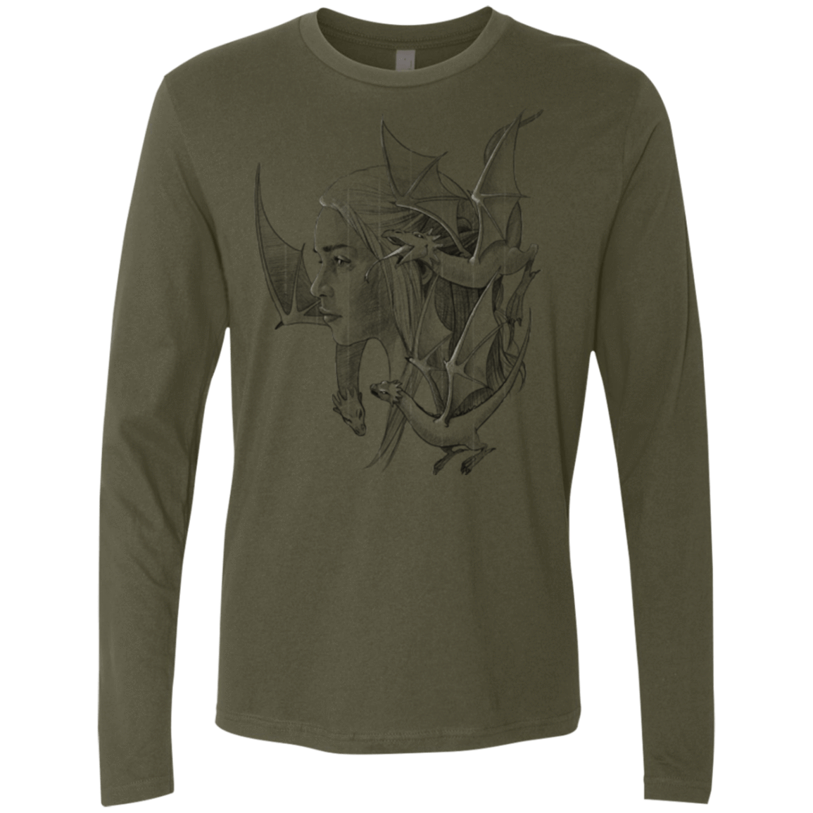 T-Shirts Military Green / Small Mother Men's Premium Long Sleeve