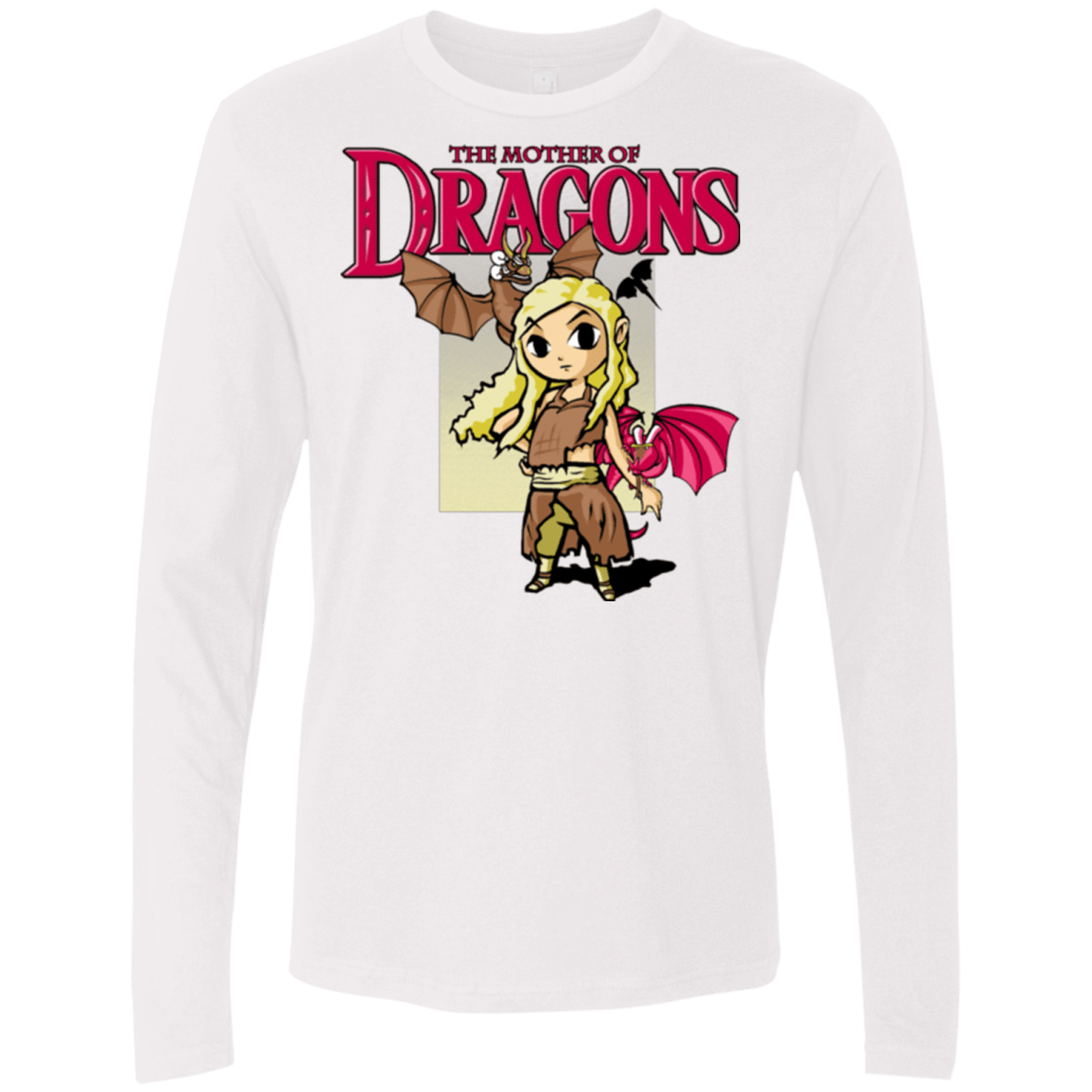 T-Shirts White / Small Mother of Dragons Men's Premium Long Sleeve