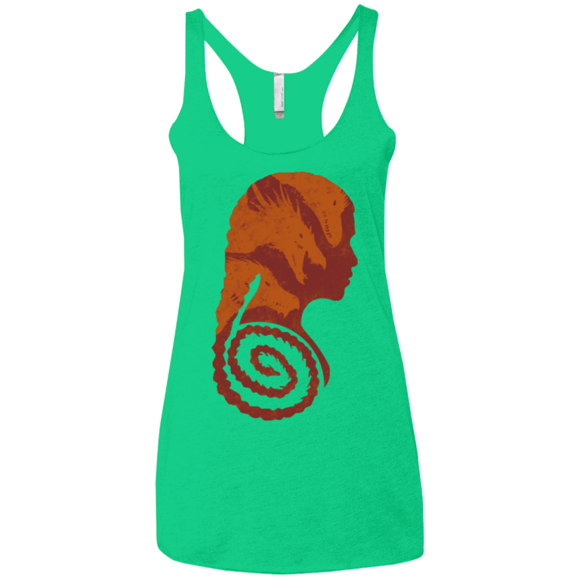 T-Shirts Envy / X-Small Mother of Dragons Women's Triblend Racerback Tank