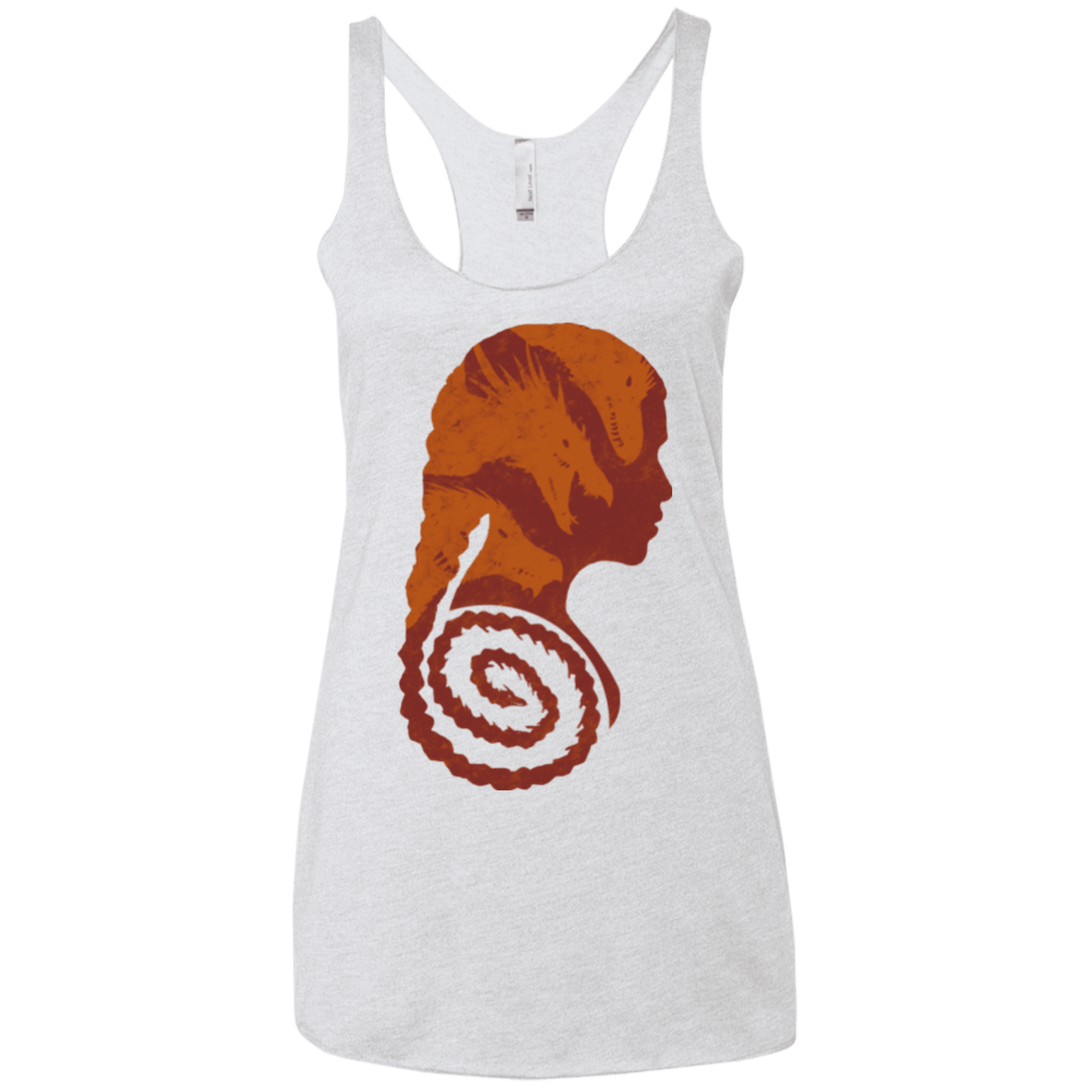 T-Shirts Heather White / X-Small Mother of Dragons Women's Triblend Racerback Tank