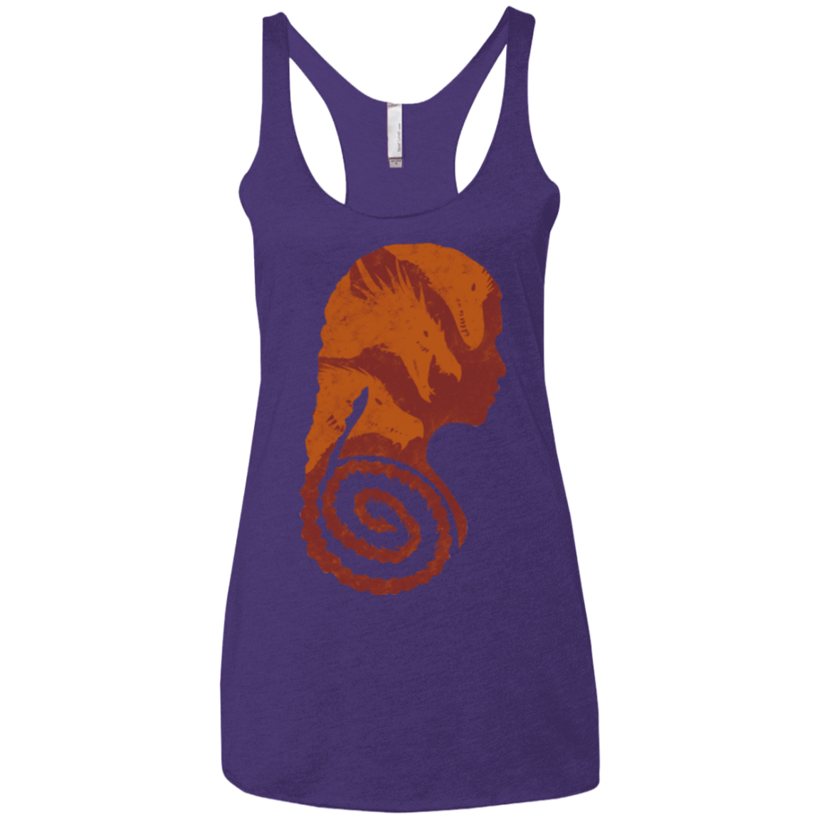 T-Shirts Purple / X-Small Mother of Dragons Women's Triblend Racerback Tank