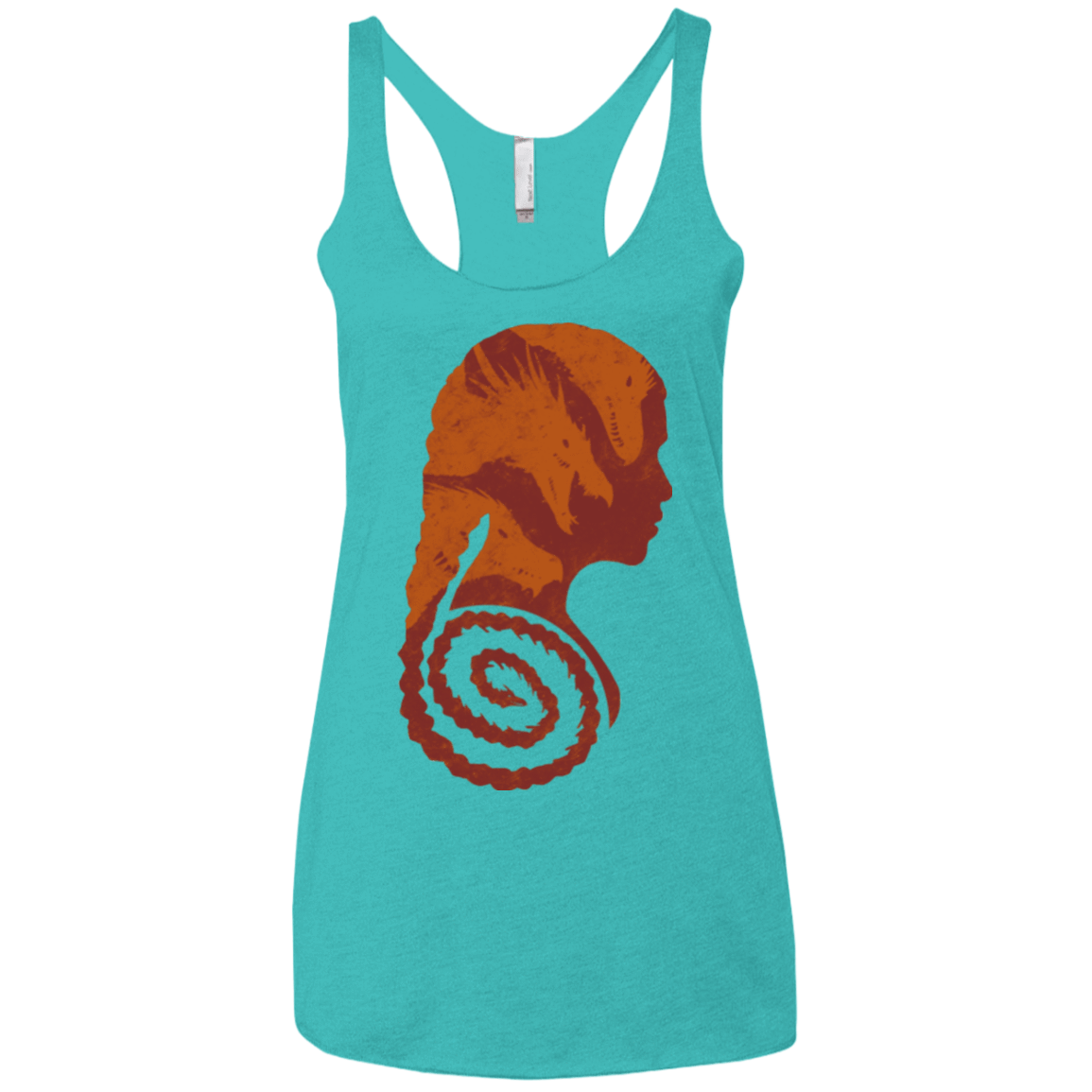 T-Shirts Tahiti Blue / X-Small Mother of Dragons Women's Triblend Racerback Tank