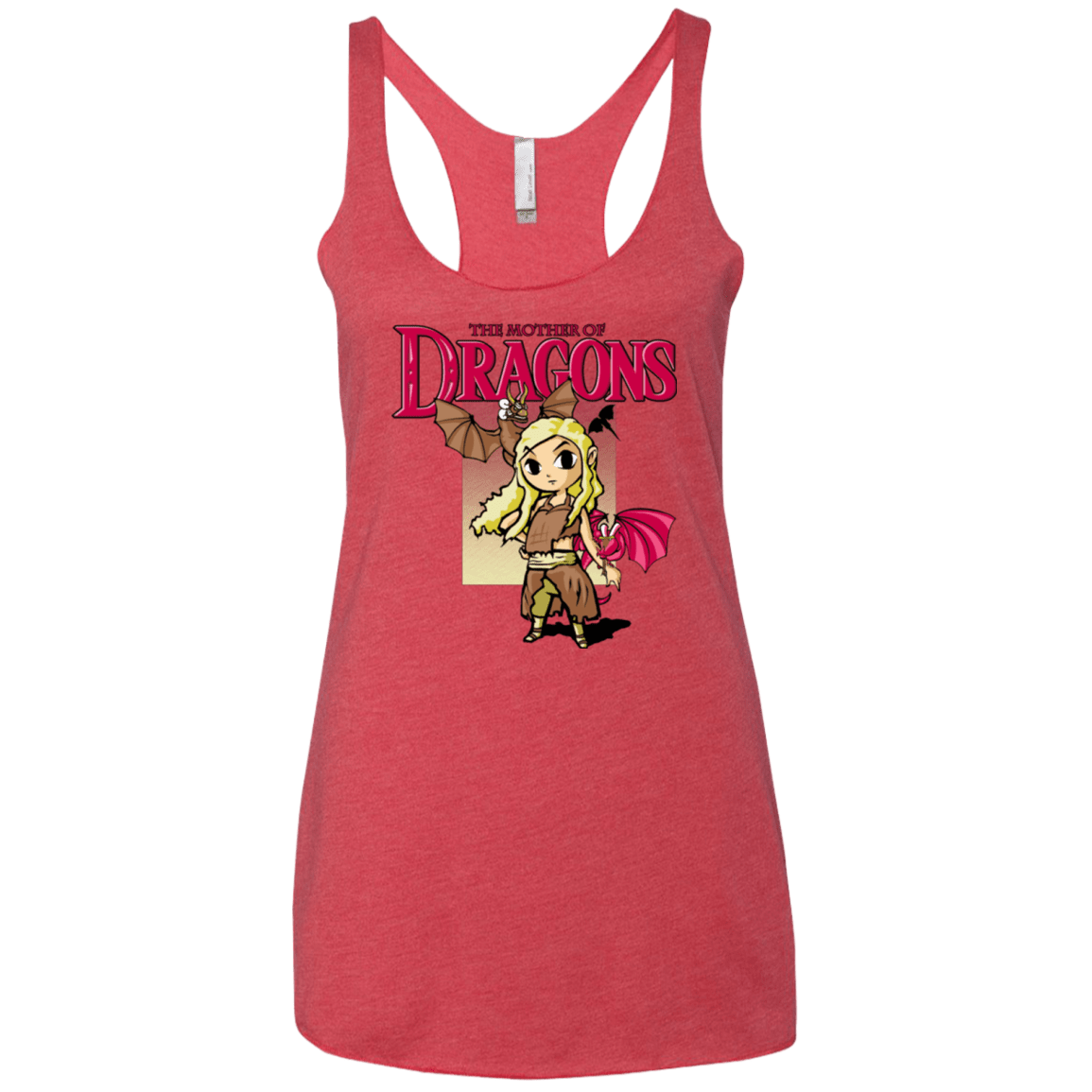Mother of Dragons Women's Triblend Racerback Tank