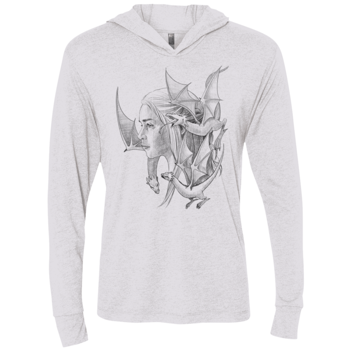 T-Shirts Heather White / X-Small Mother Triblend Long Sleeve Hoodie Tee