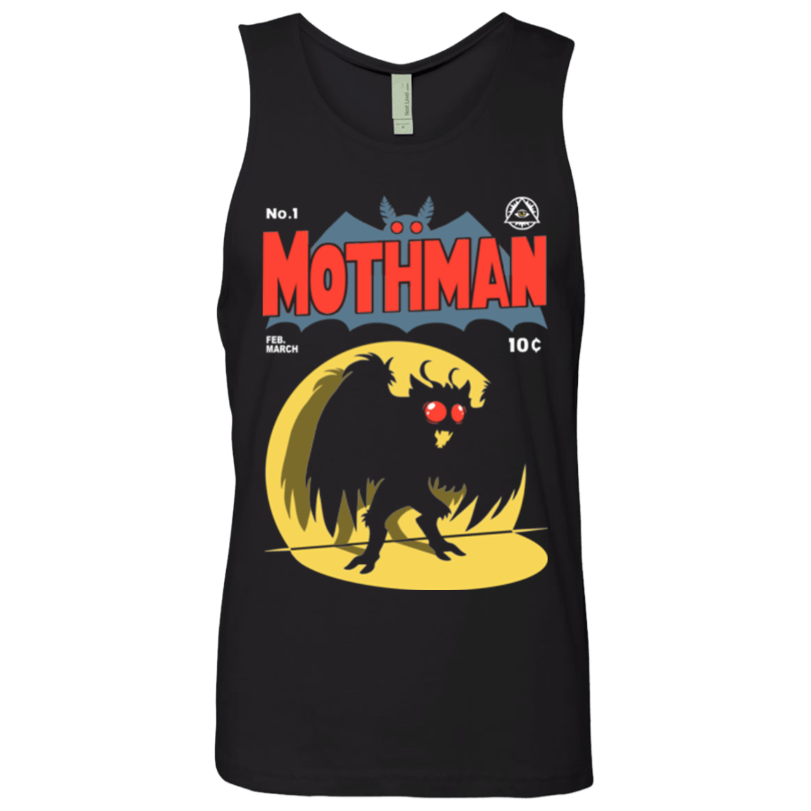 T-Shirts Black / Small Mothman Men's Premium Tank Top