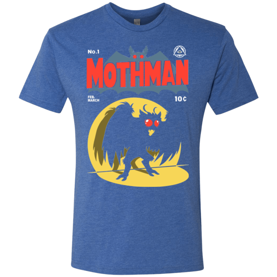 T-Shirts Vintage Royal / Small Mothman Men's Triblend T-Shirt