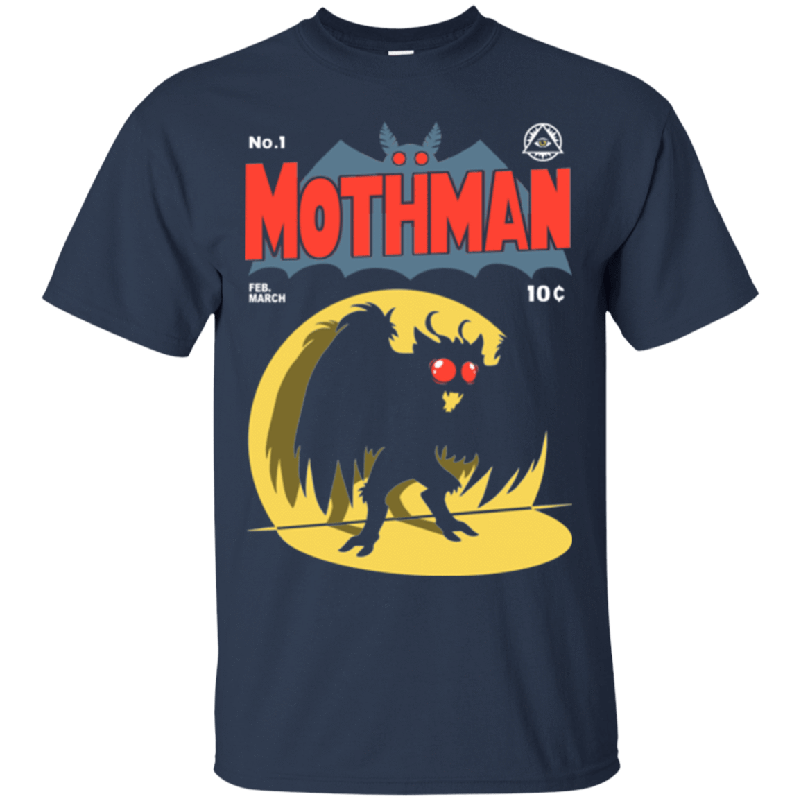T-Shirts Navy / Small Mothman T-Shirt