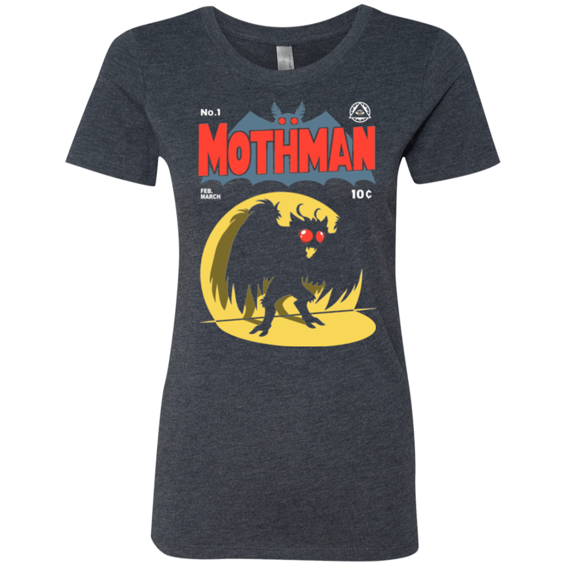T-Shirts Vintage Navy / Small Mothman Women's Triblend T-Shirt