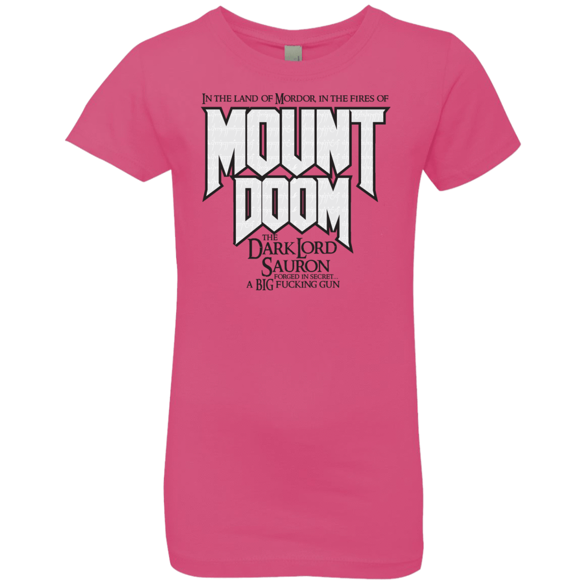 T-Shirts Hot Pink / YXS Mount DOOM Girls Premium T-Shirt