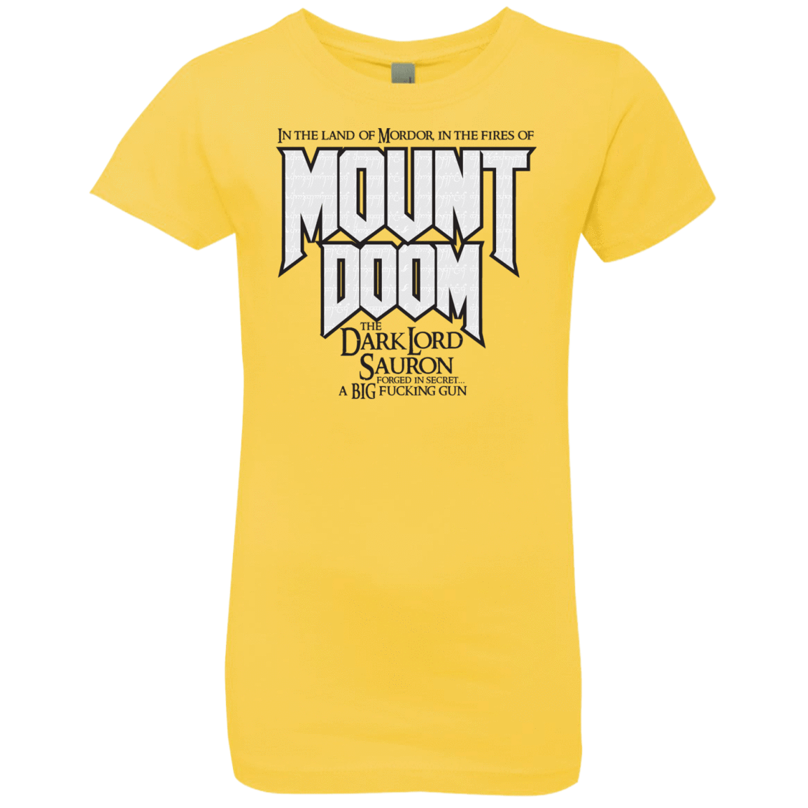 T-Shirts Vibrant Yellow / YXS Mount DOOM Girls Premium T-Shirt