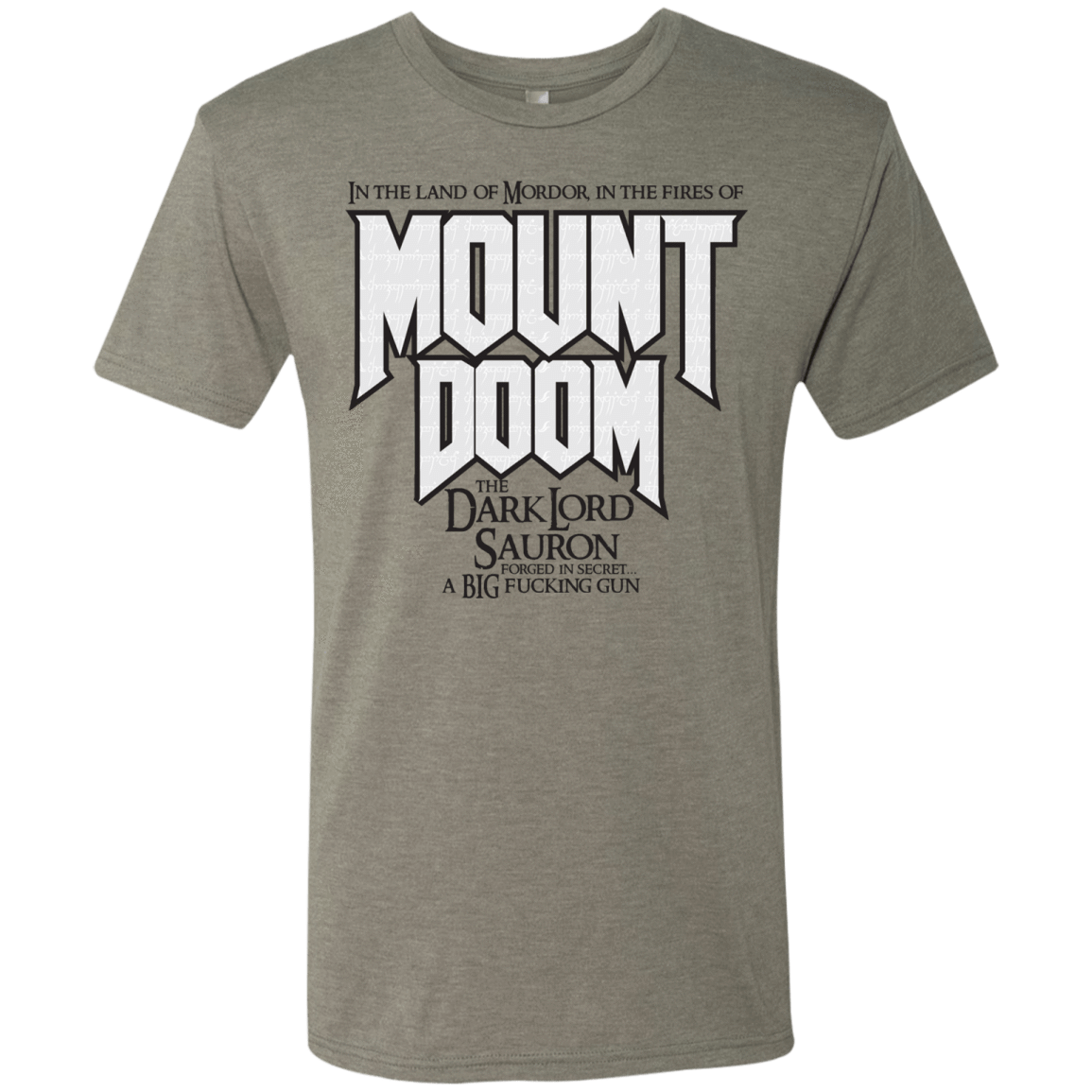 T-Shirts Venetian Grey / S Mount DOOM Men's Triblend T-Shirt