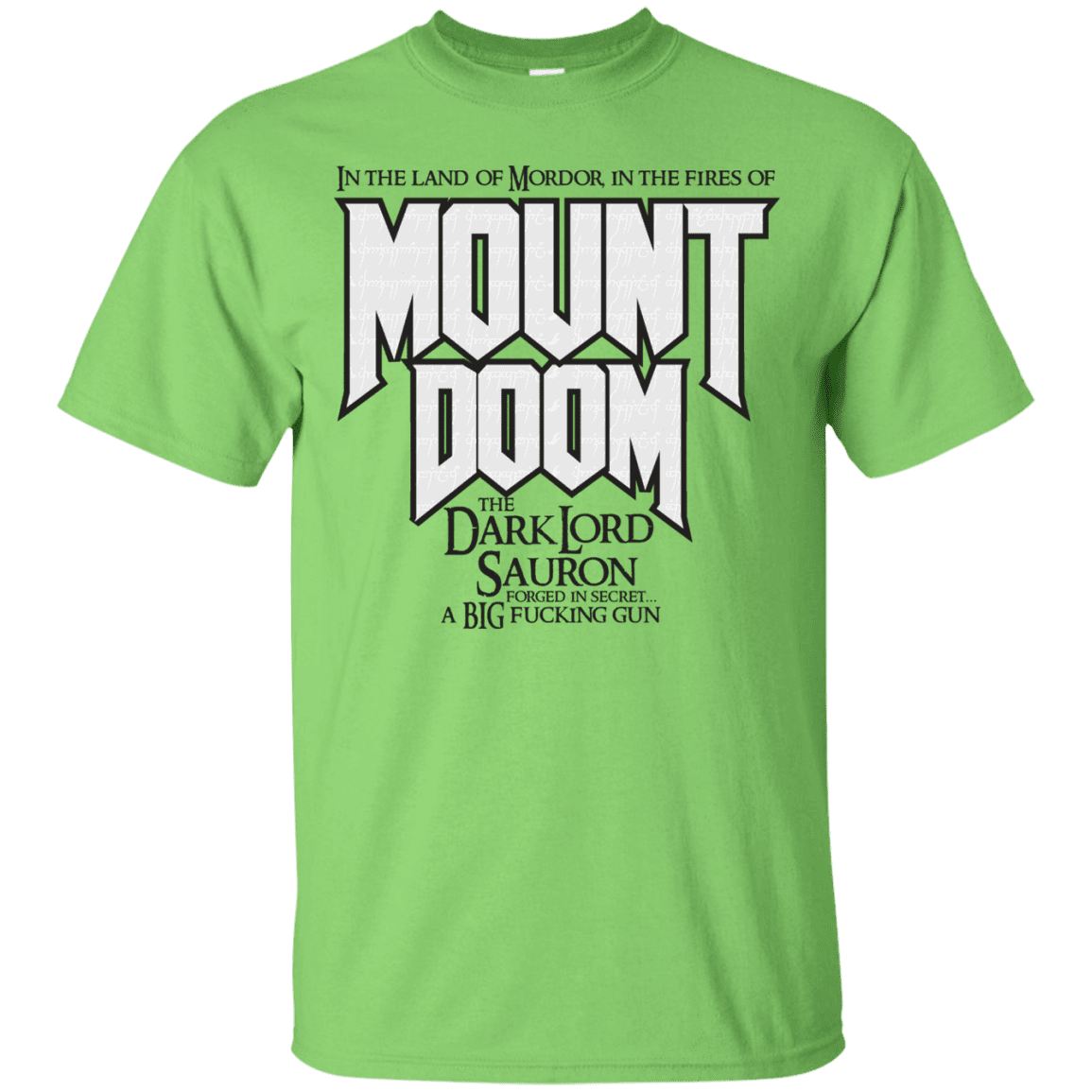 T-Shirts Lime / S Mount DOOM T-Shirt