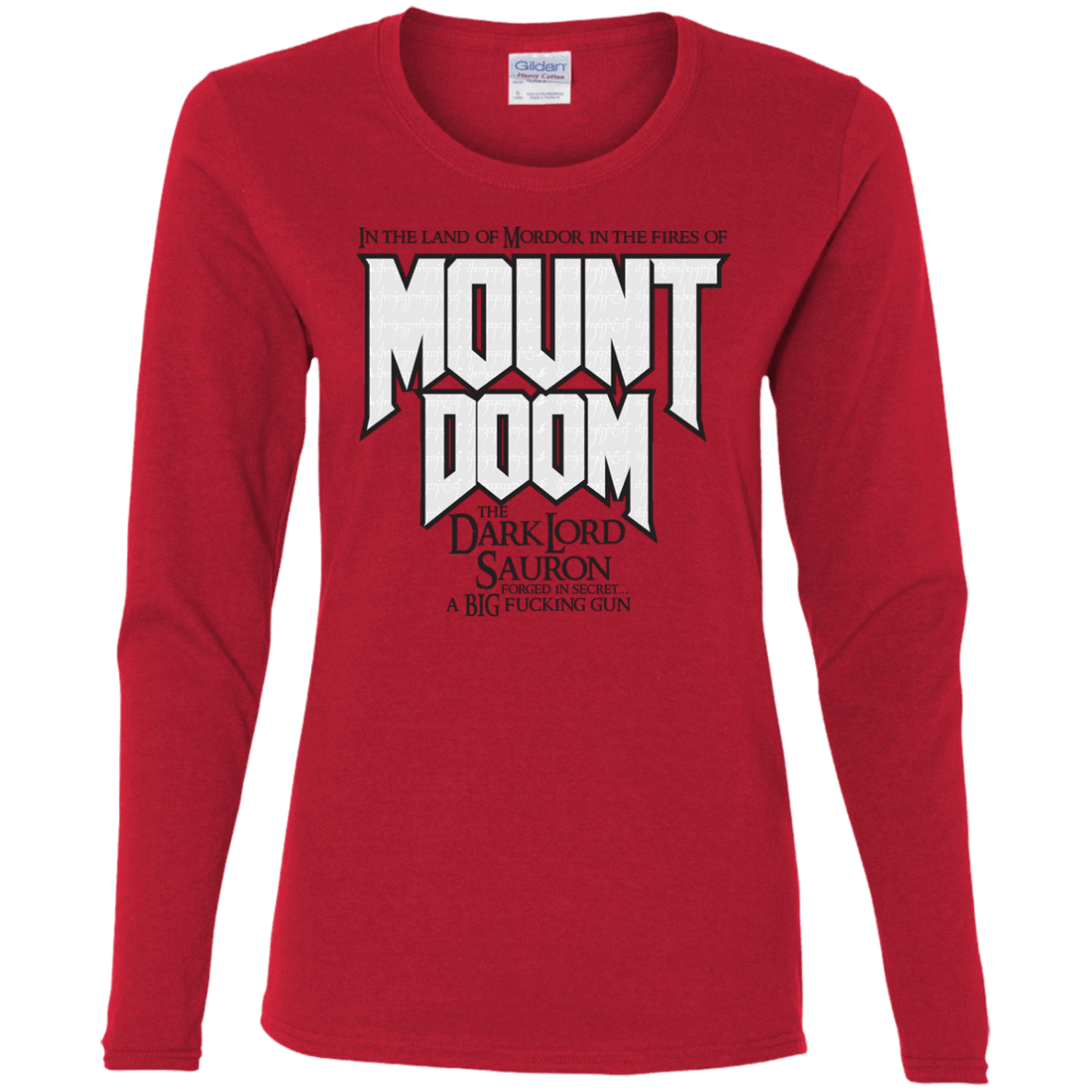 T-Shirts Red / S Mount DOOM Women's Long Sleeve T-Shirt