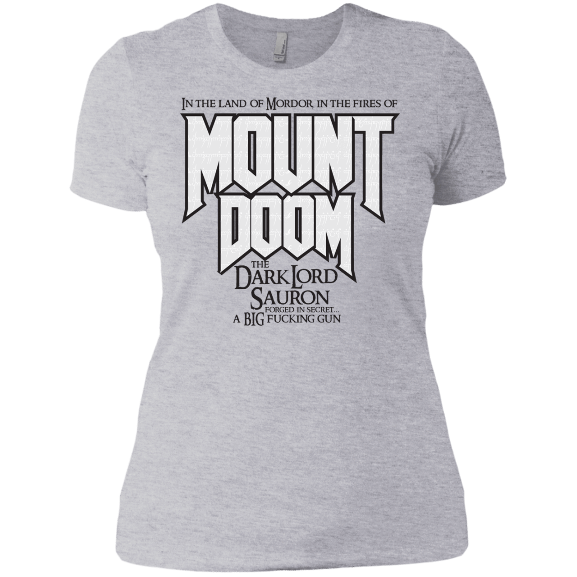 T-Shirts Heather Grey / X-Small Mount DOOM Women's Premium T-Shirt