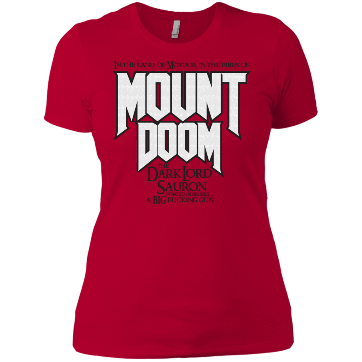 T-Shirts Red / X-Small Mount DOOM Women's Premium T-Shirt