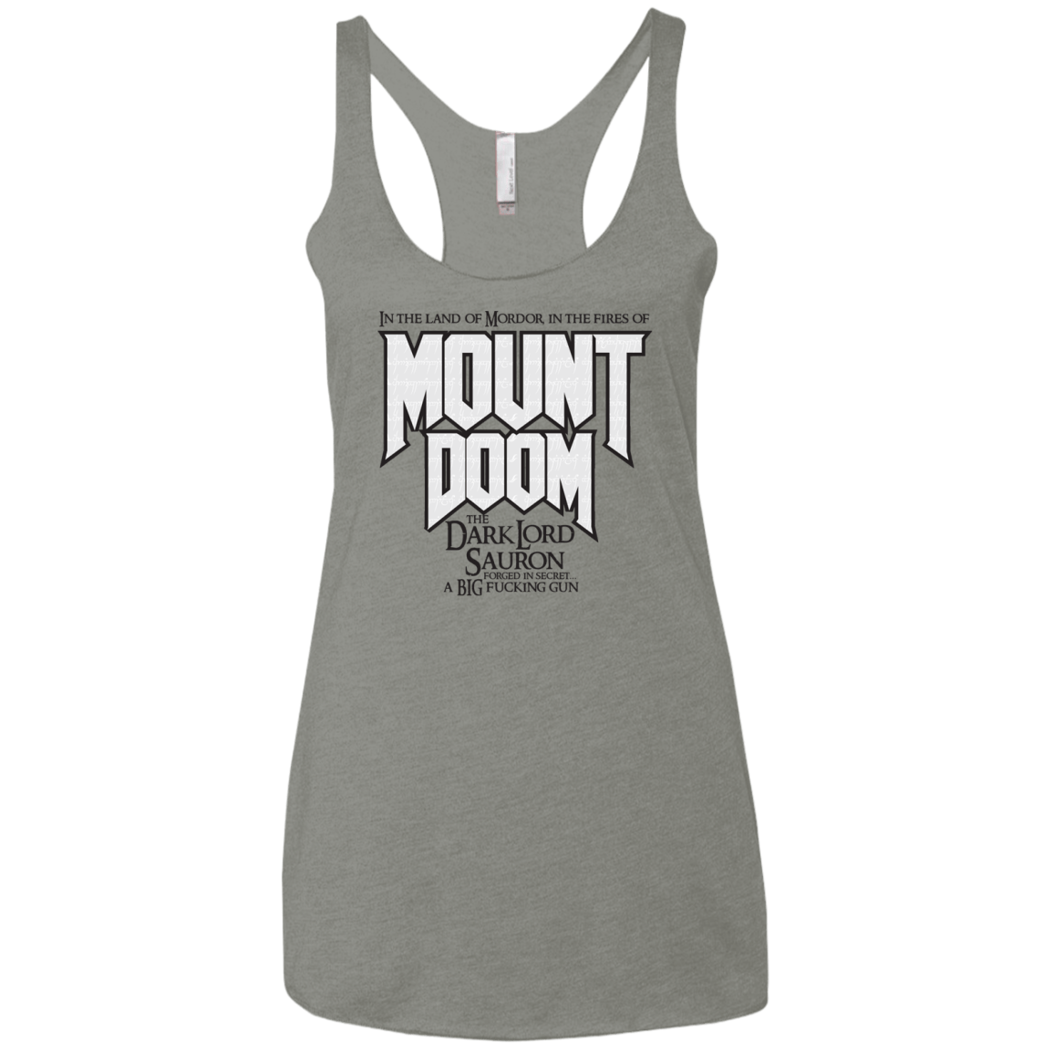 Mount DOOM Women's Triblend Racerback Tank