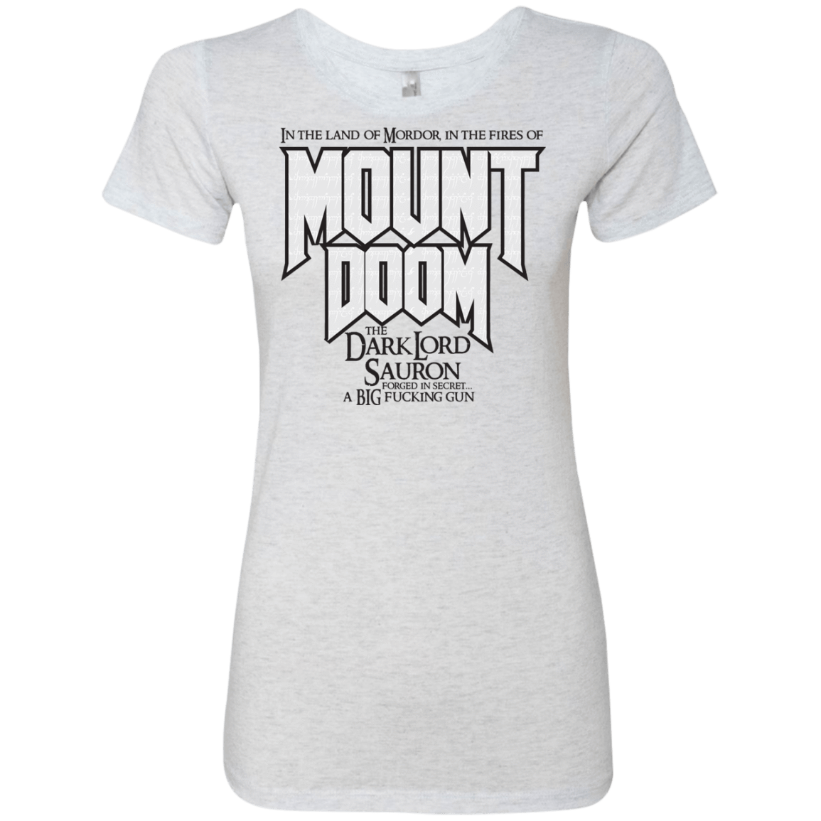 T-Shirts Heather White / S Mount DOOM Women's Triblend T-Shirt