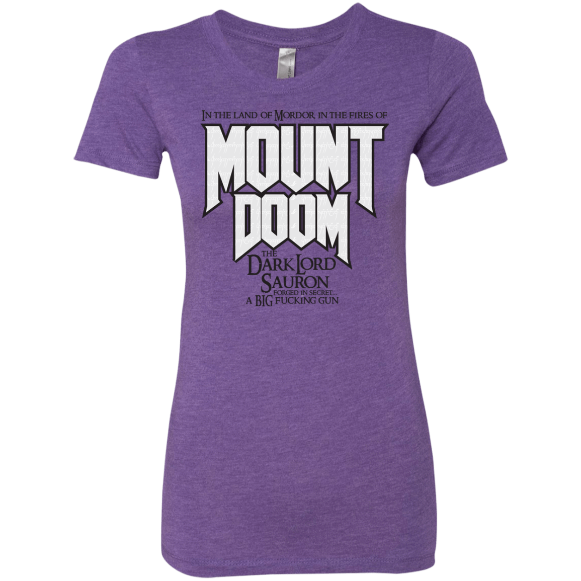T-Shirts Purple Rush / S Mount DOOM Women's Triblend T-Shirt