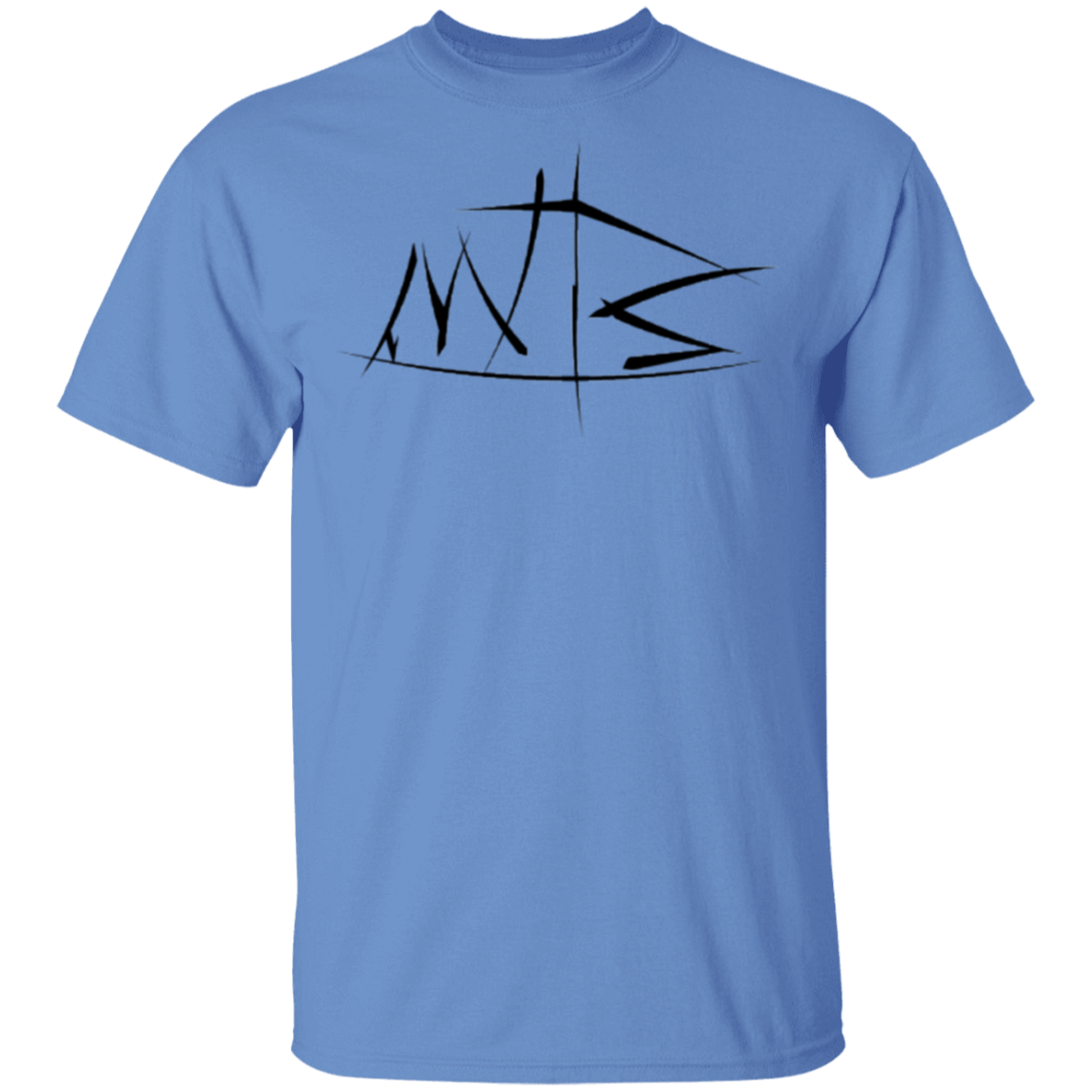 T-Shirts Carolina Blue / S Mountain Bike Brush Stokes T-Shirt