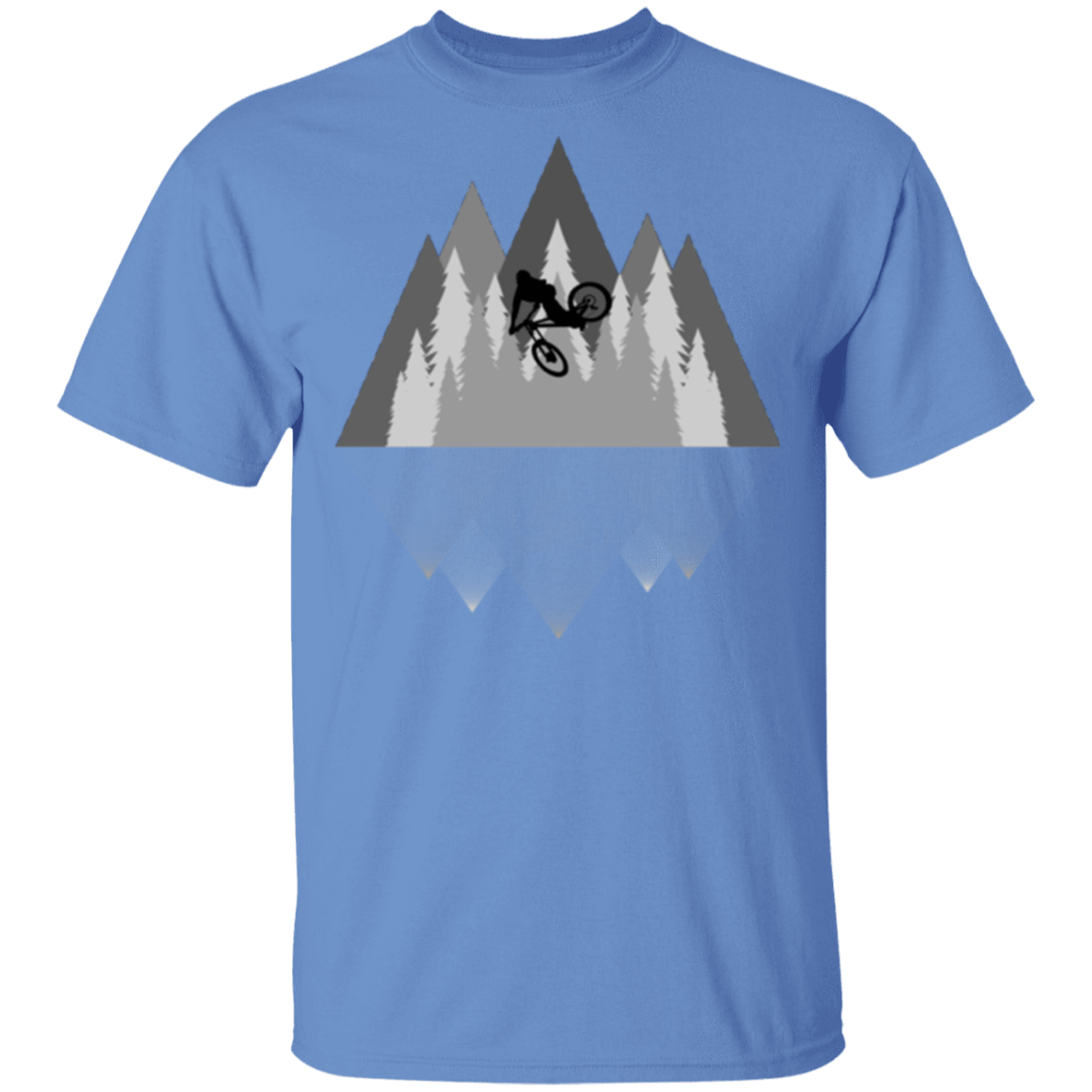 T-Shirts Carolina Blue / S Mountain Bike Meditation T-Shirt