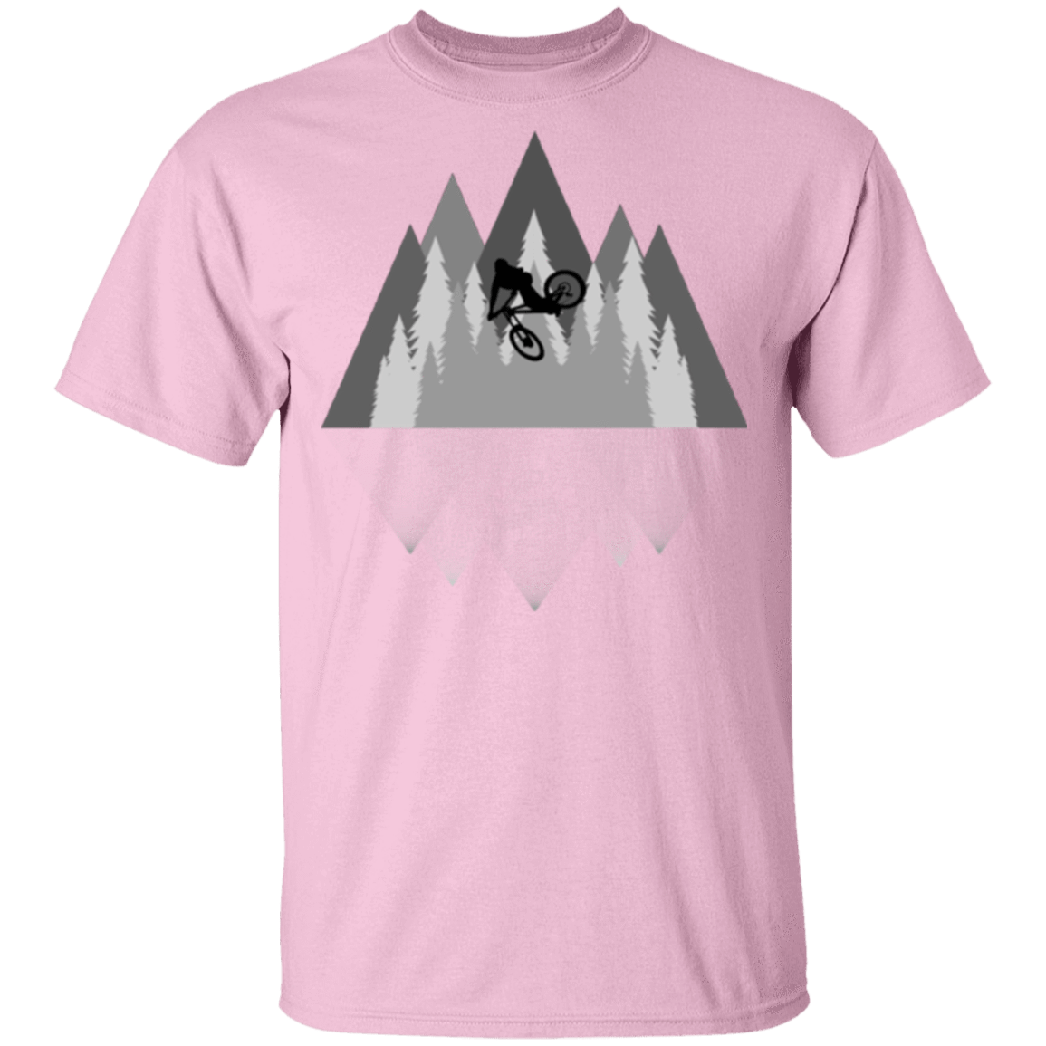 T-Shirts Light Pink / S Mountain Bike Meditation T-Shirt