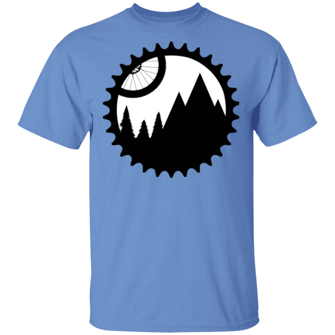 T-Shirts Carolina Blue / S Mountain Bike Sprocket T-Shirt