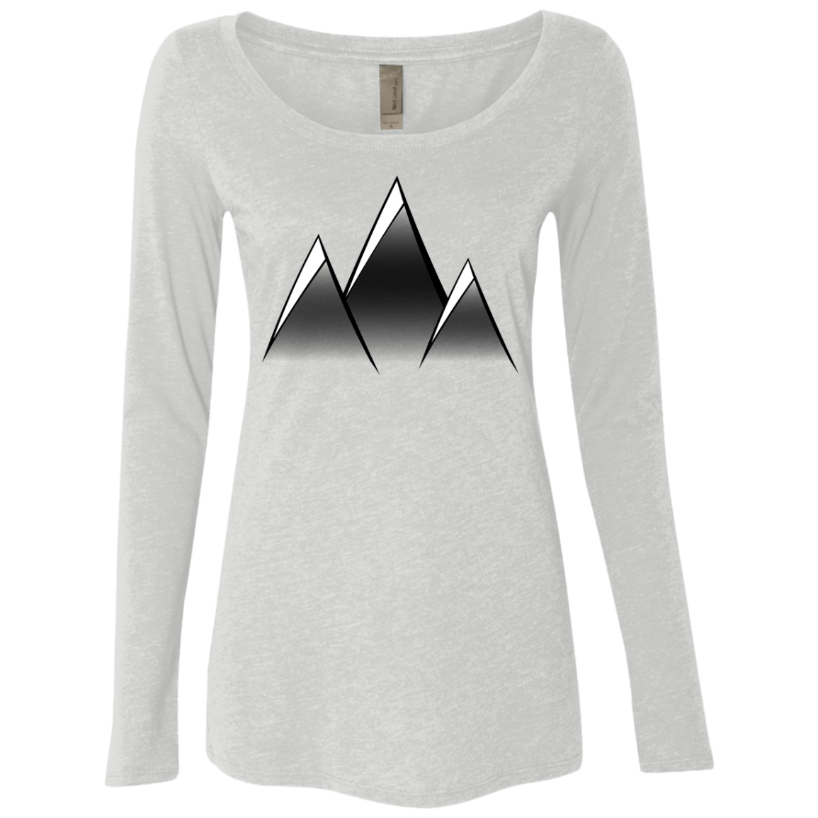 T-Shirts Heather White / S Mountain Blades Women's Triblend Long Sleeve Shirt