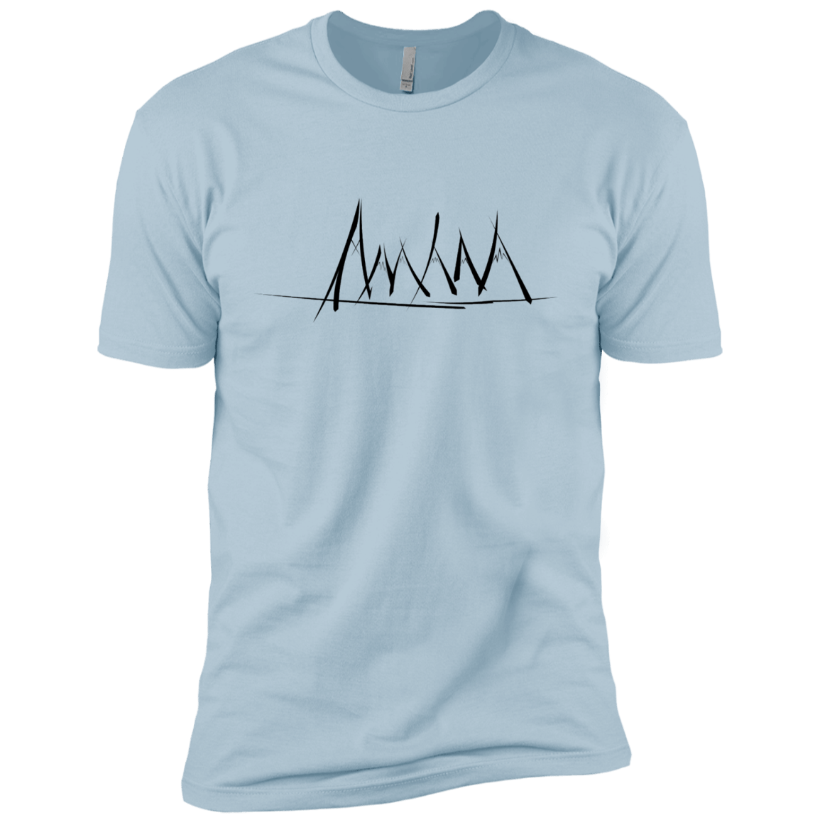Mountain Brush Strokes Boys Premium T-Shirt