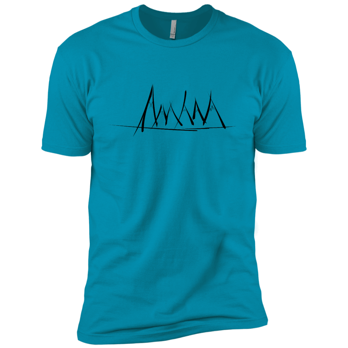 Mountain Brush Strokes Boys Premium T-Shirt