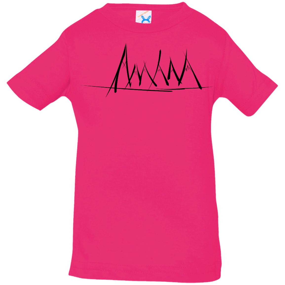 T-Shirts Hot Pink / 6 Months Mountain Brush Strokes Infant Premium T-Shirt