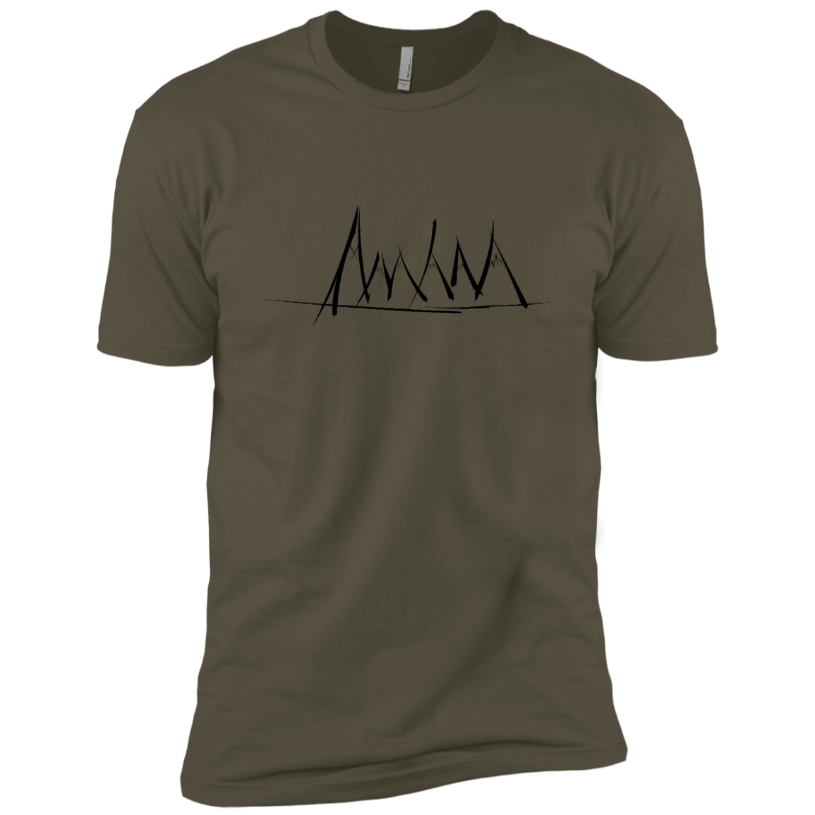 Mountain Brush Strokes Men's Premium T-Shirt