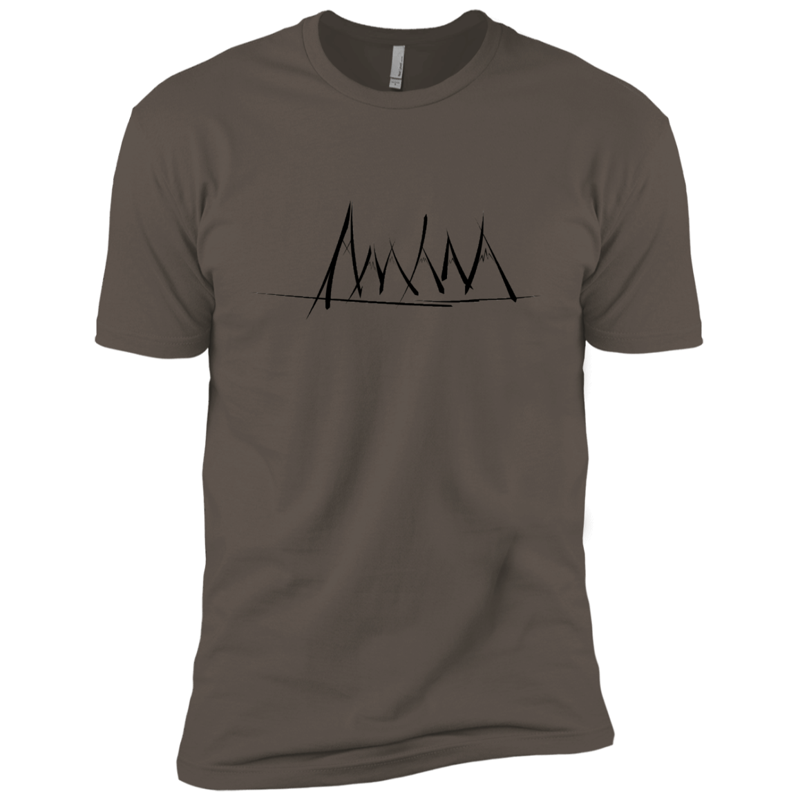 Mountain Brush Strokes Men's Premium T-Shirt