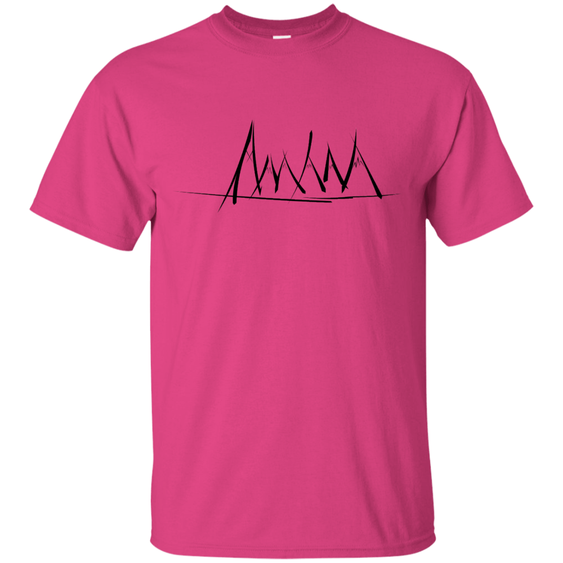 T-Shirts Heliconia / S Mountain Brush Strokes T-Shirt