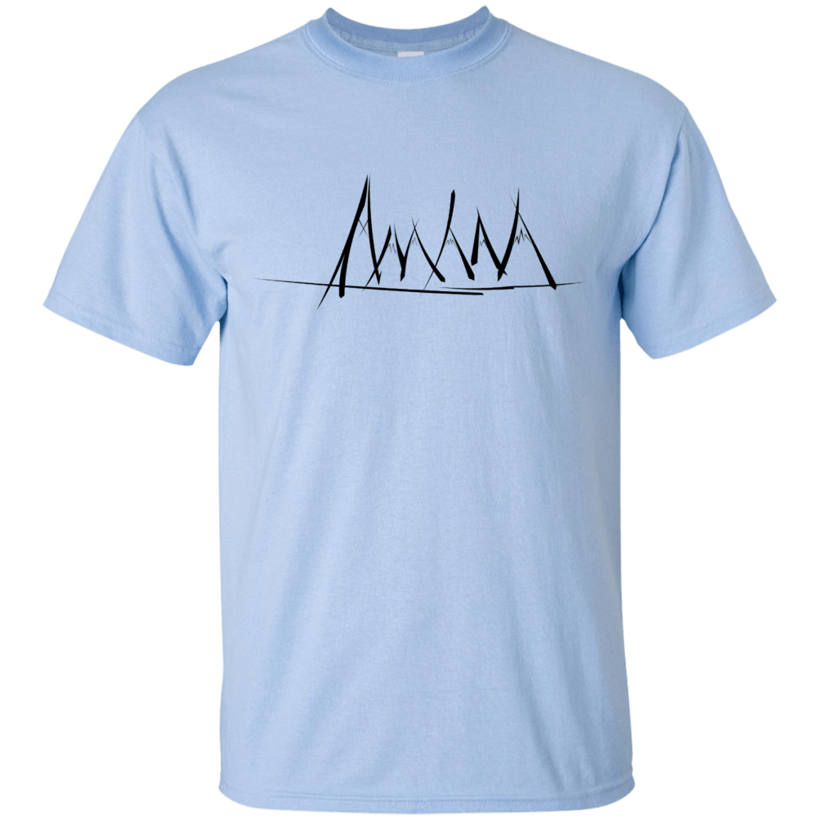 T-Shirts Light Blue / S Mountain Brush Strokes T-Shirt