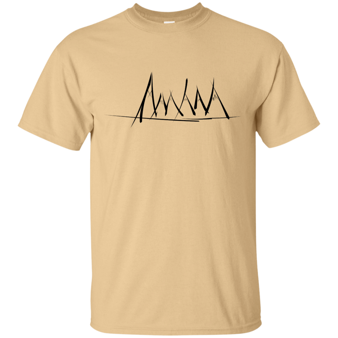 T-Shirts Vegas Gold / S Mountain Brush Strokes T-Shirt