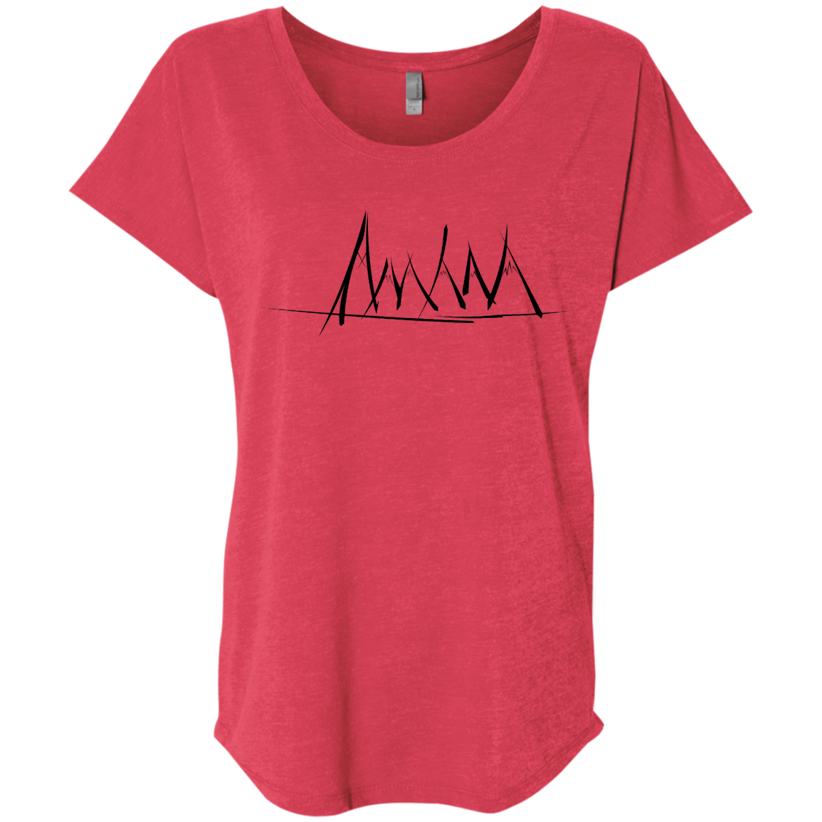 Mountain Brush Strokes Triblend Dolman Sleeve