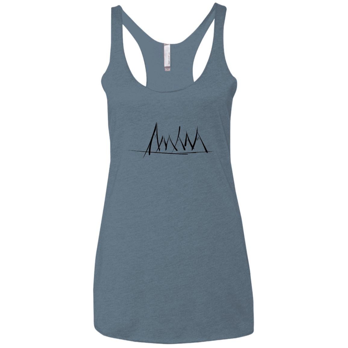 Mountain Brush Strokes Women's Triblend Racerback Tank