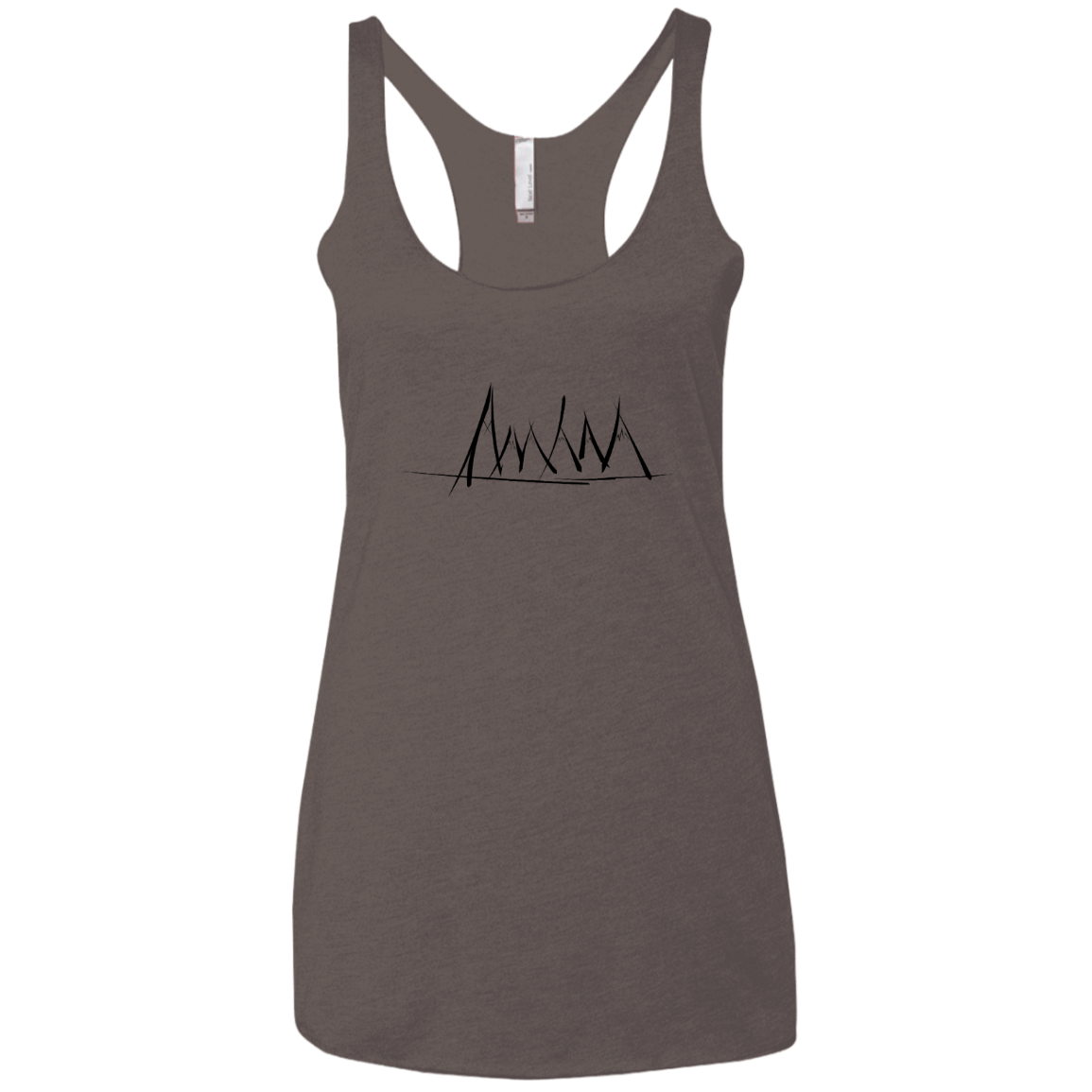 Mountain Brush Strokes Women's Triblend Racerback Tank