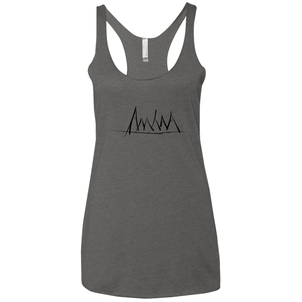 Mountain Brush Strokes Women's Triblend Racerback Tank