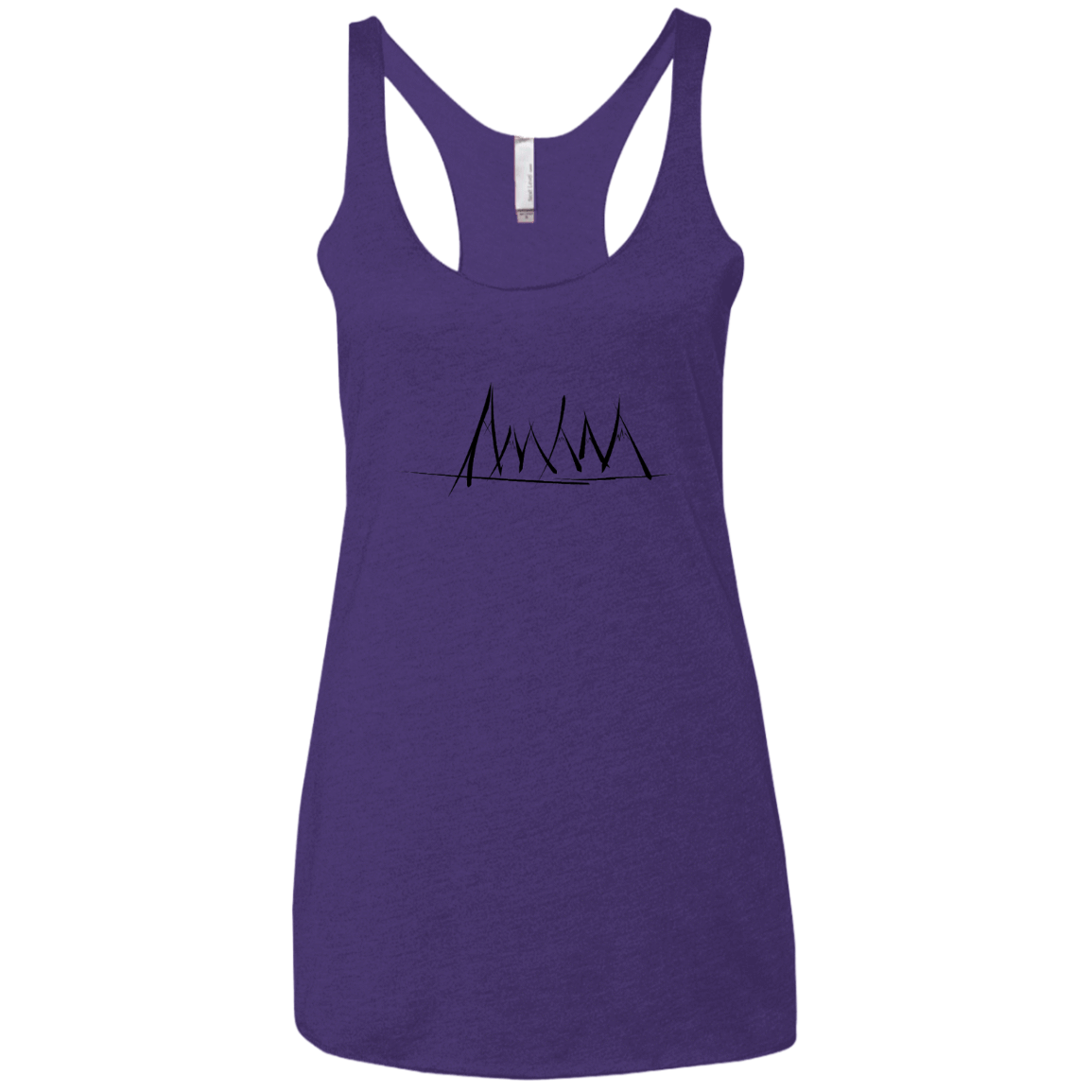 Mountain Brush Strokes Women's Triblend Racerback Tank