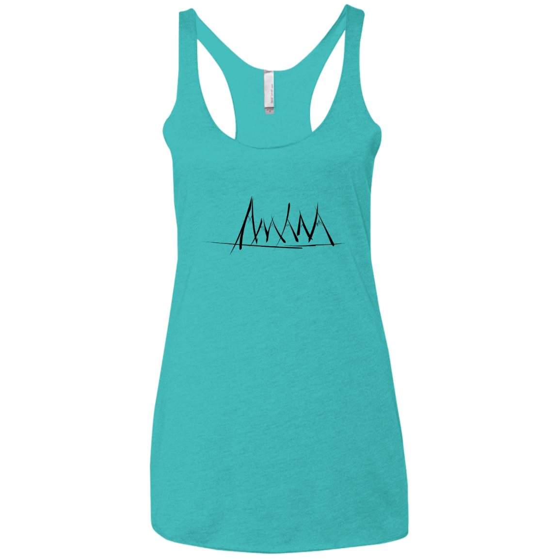 Mountain Brush Strokes Women's Triblend Racerback Tank
