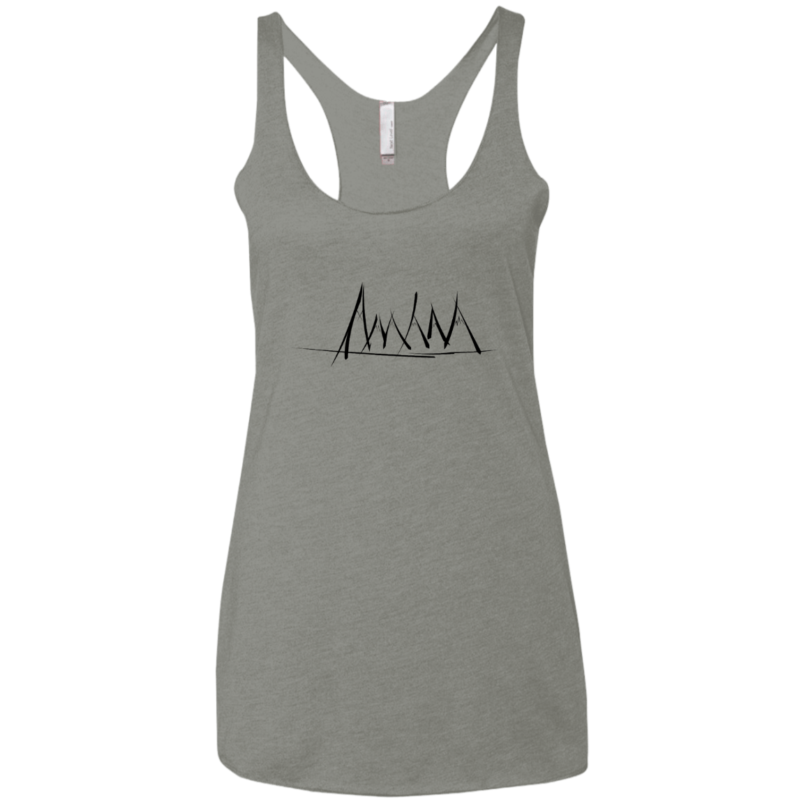 Mountain Brush Strokes Women's Triblend Racerback Tank
