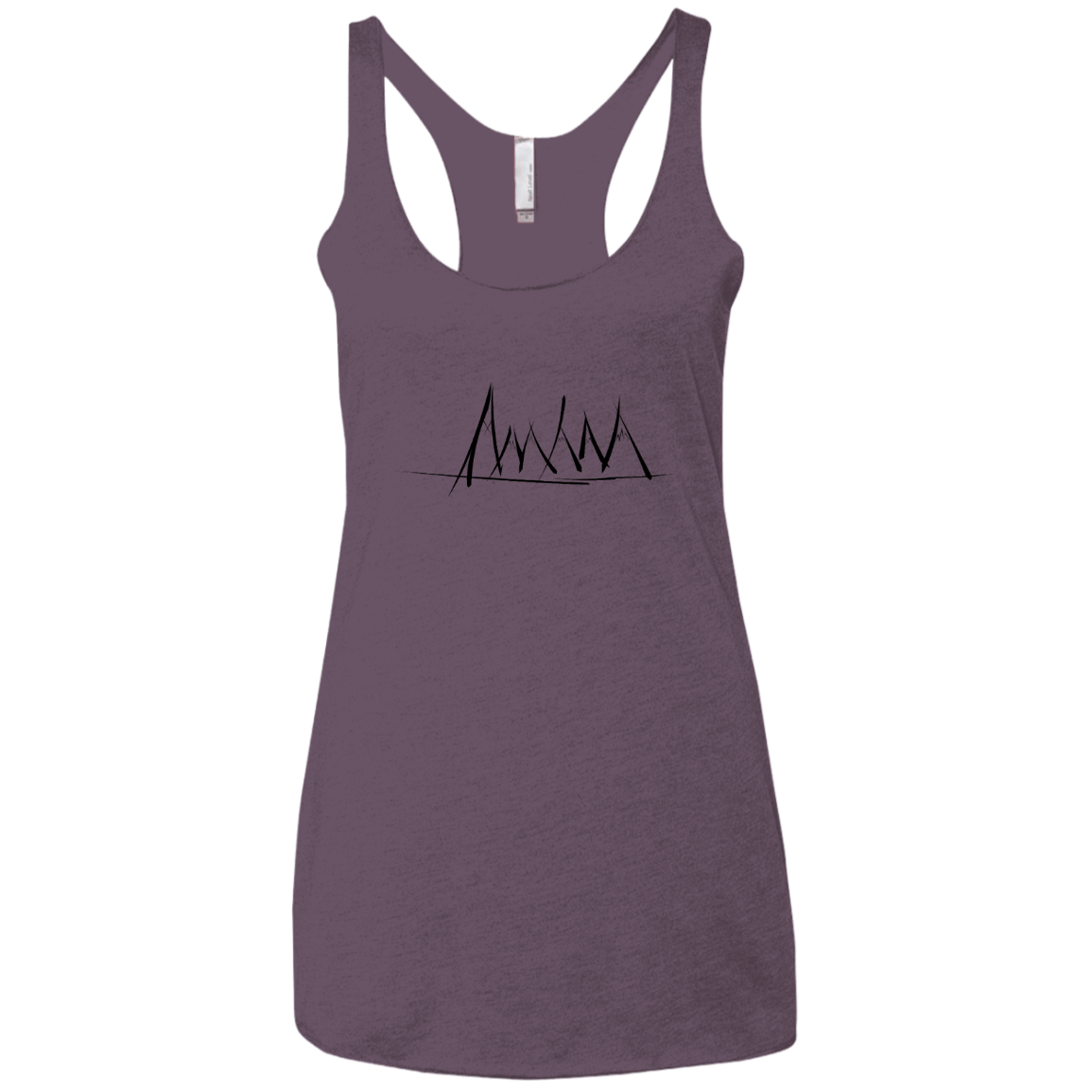 Mountain Brush Strokes Women's Triblend Racerback Tank