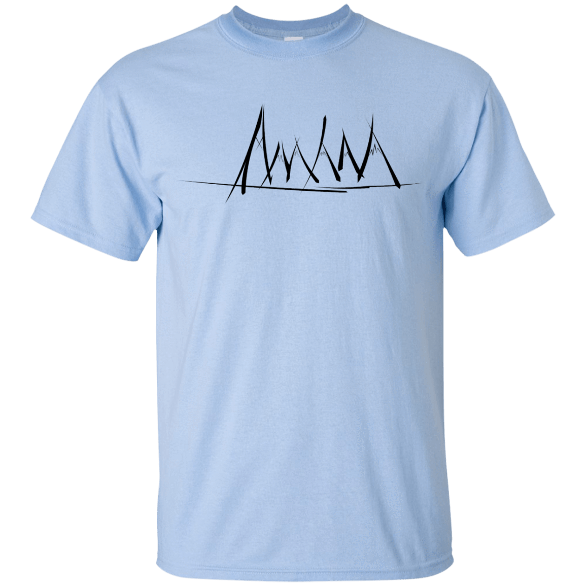 T-Shirts Light Blue / YXS Mountain Brush Strokes Youth T-Shirt